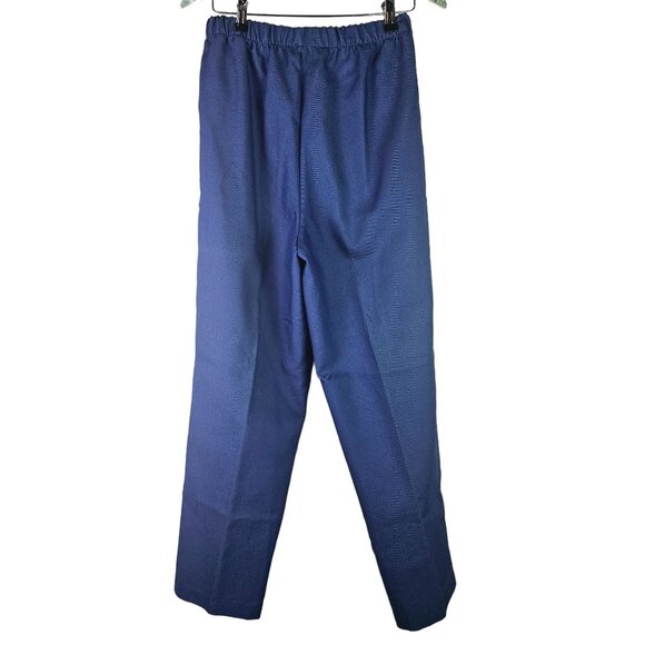 Vtg 70's Sears Polyester Navy Blue Pull-on Elastic Waist Trouser Pant, NWT 18A - Picture 6 of 8